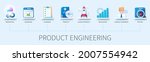 product engineering banner with ... | Shutterstock .eps vector #2007554942