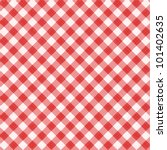 Red And White Gingham Cloth...