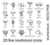 Twenty Line Mosroom Icons