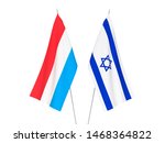 national fabric flags of israel ... | Shutterstock . vector #1468364822