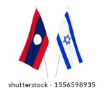 national fabric flags of laos... | Shutterstock . vector #1556598935