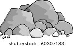 A Pile Of Boulders And Rocks.