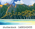 Tropical Beach Landscape With...