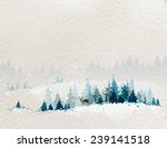 Winter Landscape With Fir...