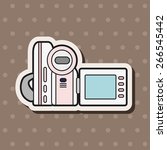 video camera theme elements... | Shutterstock .eps vector #266545442