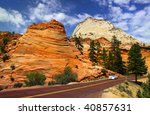 Scenic Drive In Zion National...