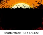 halloween background. vector... | Shutterstock .eps vector #115478122