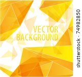 yellow gold triangle abstract... | Shutterstock .eps vector #74982850