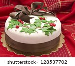Christmas Cake Decorated With...