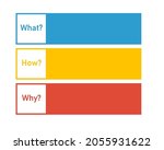 what how why chart template... | Shutterstock .eps vector #2055931622