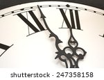 Clock With Swirly Black Hands...