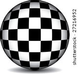 3D Sphere With Mapped Checkerboard Free Stock Photo - Public Domain ...