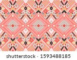tribal vector ornament.... | Shutterstock .eps vector #1593488185