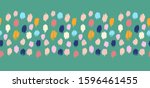 polka dot pattern. ikat... | Shutterstock .eps vector #1596461455