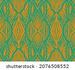 geometric damascus ornament.... | Shutterstock .eps vector #2076508552