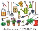 Gardening Tools And Flowers...
