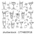 set of tropical cocklails.... | Shutterstock .eps vector #1774805918