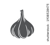 garlic glyph icon  vector cut... | Shutterstock .eps vector #1938528475
