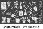gardening tools and plants or... | Shutterstock .eps vector #1964065915