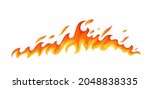 fire flame. hot flaming element.... | Shutterstock .eps vector #2048838335