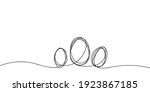 eggs line art  continuous one... | Shutterstock .eps vector #1923867185