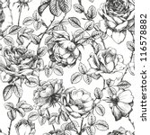 Vintage Floral Seamless Pattern ...