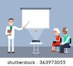 doctor on the medical seminar... | Shutterstock .eps vector #363973055