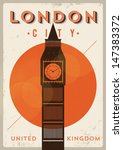 Vintage Big Ben Poster  London...