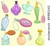 Perfume Bottles Vintage Set Free Stock Photo - Public Domain Pictures