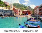 Colorful Harbor At Vernazza ...