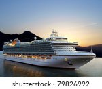 Luxury Cruise Ship Sailing From ...