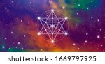 merkaba sacred geometry... | Shutterstock .eps vector #1669797925