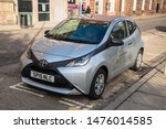 Small photo of Dundee, UK - March 08, 2018: Co-wheels car club low emission city car parked in its bay in meadowside. Co-wheels is a pay-as-you-go car hire scheme, with vehicles available in locations across the UK.