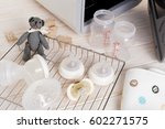 Small photo of Sanitizing the baby things in UV Sterilizer and dryer, new technology for sanitize the baby things by UV Light.