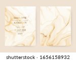 abstract fluid gold marble... | Shutterstock .eps vector #1656158932
