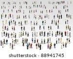 big group of people on with... | Shutterstock .eps vector #88941745