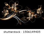 vintage luxury seamless floral... | Shutterstock .eps vector #1506149405