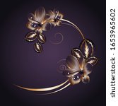 vintage luxury  floral frame... | Shutterstock .eps vector #1653965602