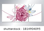 home decor of the walls. floral ... | Shutterstock .eps vector #1814904095