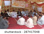 Small photo of QUETTA, PAKISTAN - JUN 15: Students of Bolan Medical College (BMC) are protesting against college administration at a hunger strike camp on June 15, 2015 in Quetta.