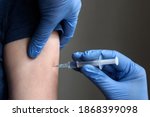 Vaccine Jab Close Up  Doctor In ...