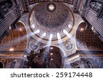 Inside St Peter's Basilica ...