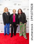 Small photo of New York, NY - June 14, 2021: Annette Porter, Marin Alsop and Bernadette Wegenstein attends 2021 Tribeca Festival Premiere of "The Conductor" at Hudson Yards