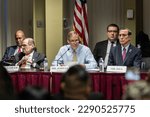 Small photo of Congressman Jim Jordan (R), Chairman of House Judiciary Committee speaks during field hearing on New York City violent crimes at Javits Federal Building in New York City on April 17, 2023