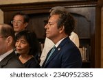 Small photo of Assemblyman Tony Simone attends joint announcement by Congressman Dan Goldman and Senator Kirsten Gillibrand on Medicaid for Serious Mental Illness Act at Fountain House in New York on August 1, 2023