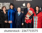 Small photo of Julie O'Keefe, Brandy Lemon, Martin Scorsese, Geoffrey Standing Bear, Julie Standing Bear attend premiere of the movie Killer os the Flower Moon at Alice Tully Hall in New York on September 27, 2023