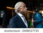 Small photo of Reverend Al Sharpton leads NAN activists picket line outside office of Bill Ackman company on 787 11th Avenue in New York over Ackman assault on DEI on January 4, 2024