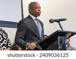 Small photo of Mayor Eric Adams speaks during 47th Annual Three Kings breakfast celebration in El Museo del Barrio in New York on January 5, 2024