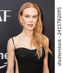 Small photo of Nicole Kidman wearing dress by Versace attends Amazon Prime MGM Studios 'Expats' premiere at The Museum of Modern Art in New York on January 21, 2024