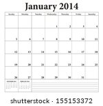 January 2014  Planning Calendar....